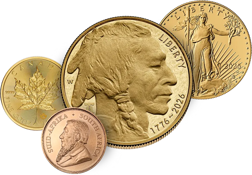 Maples, Buffalo, Eagles, Krugerrands