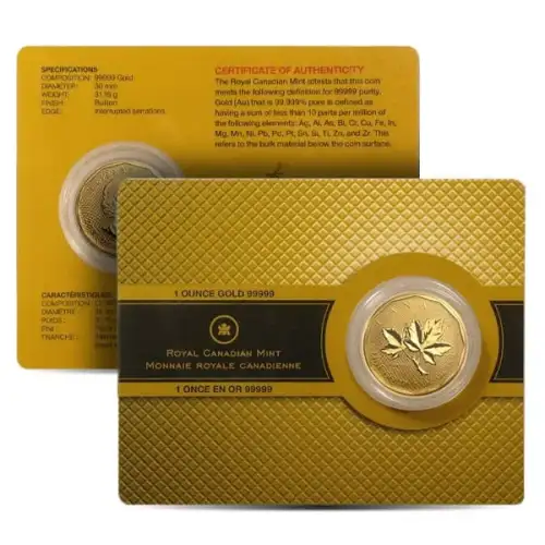 Any Year 1oz Canadian Gold Maple Leaf - 99999 (2)